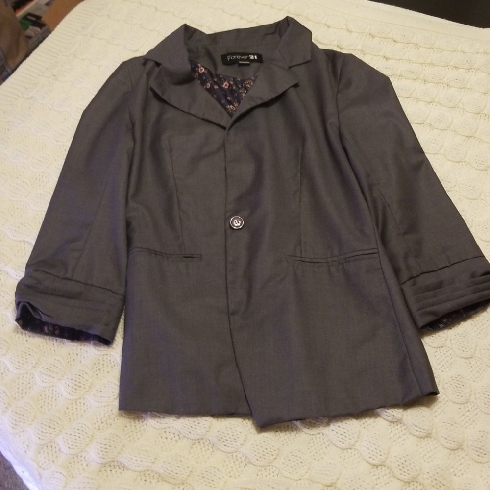 Forever 21 Gray Blazer